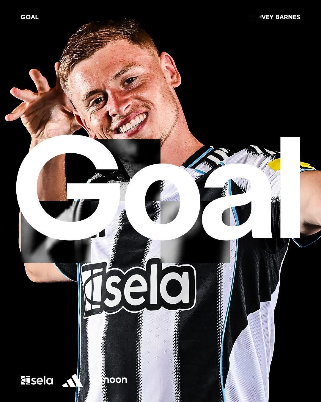 61分鐘上陣，73分鐘入波，射入到今季第7個聯賽入球！Harvey Barnes