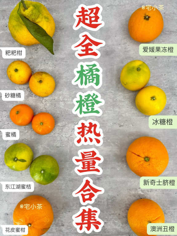 🍊100大卡橘橙有多少✅热量＋含糖量＋GI值‼️