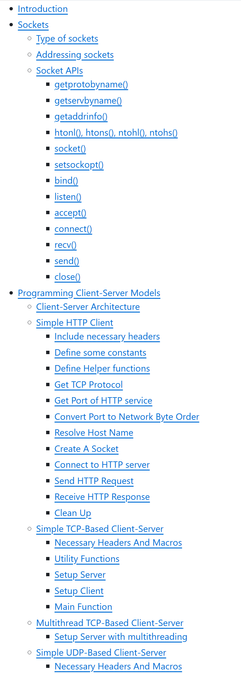 Github上一份 Linux网络编程（特别是基于Socket的编程）的全面指南