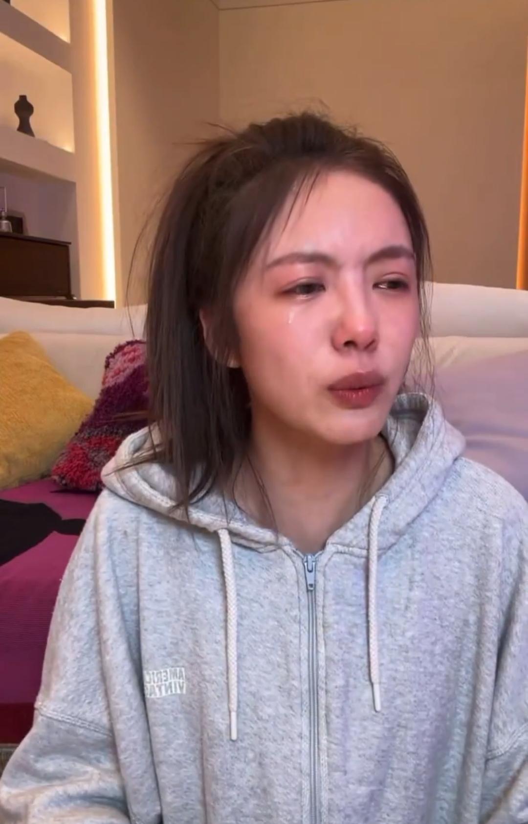 闹笑话的，我还以为蔡文静遇到啥事了，没想到是喝多了。

之前刷到蔡文静直播哭到满