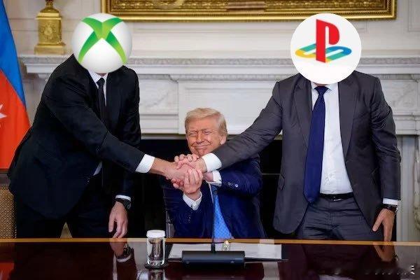 ‼️长达20年的游戏机大战结束！白宫发布特朗普结束的“第九场战争”：主机大战因《