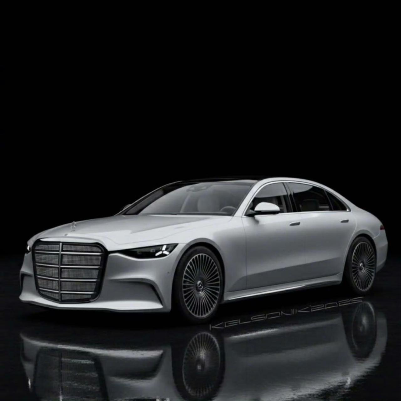 外媒渲染的新款奔驰S，大家看看这感觉对不？