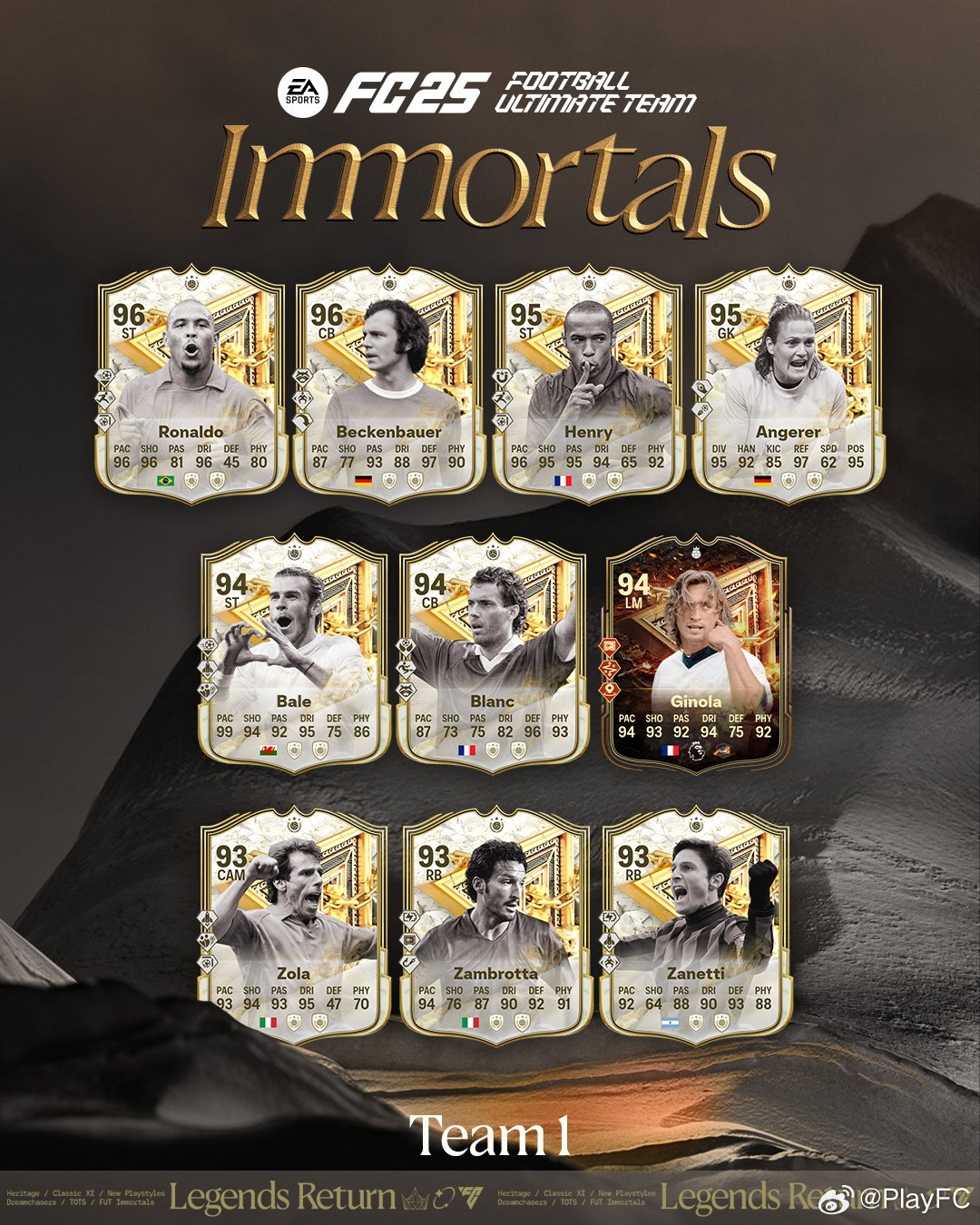 FC 25 Ultimate Team FUT Immortals活动正式上线！