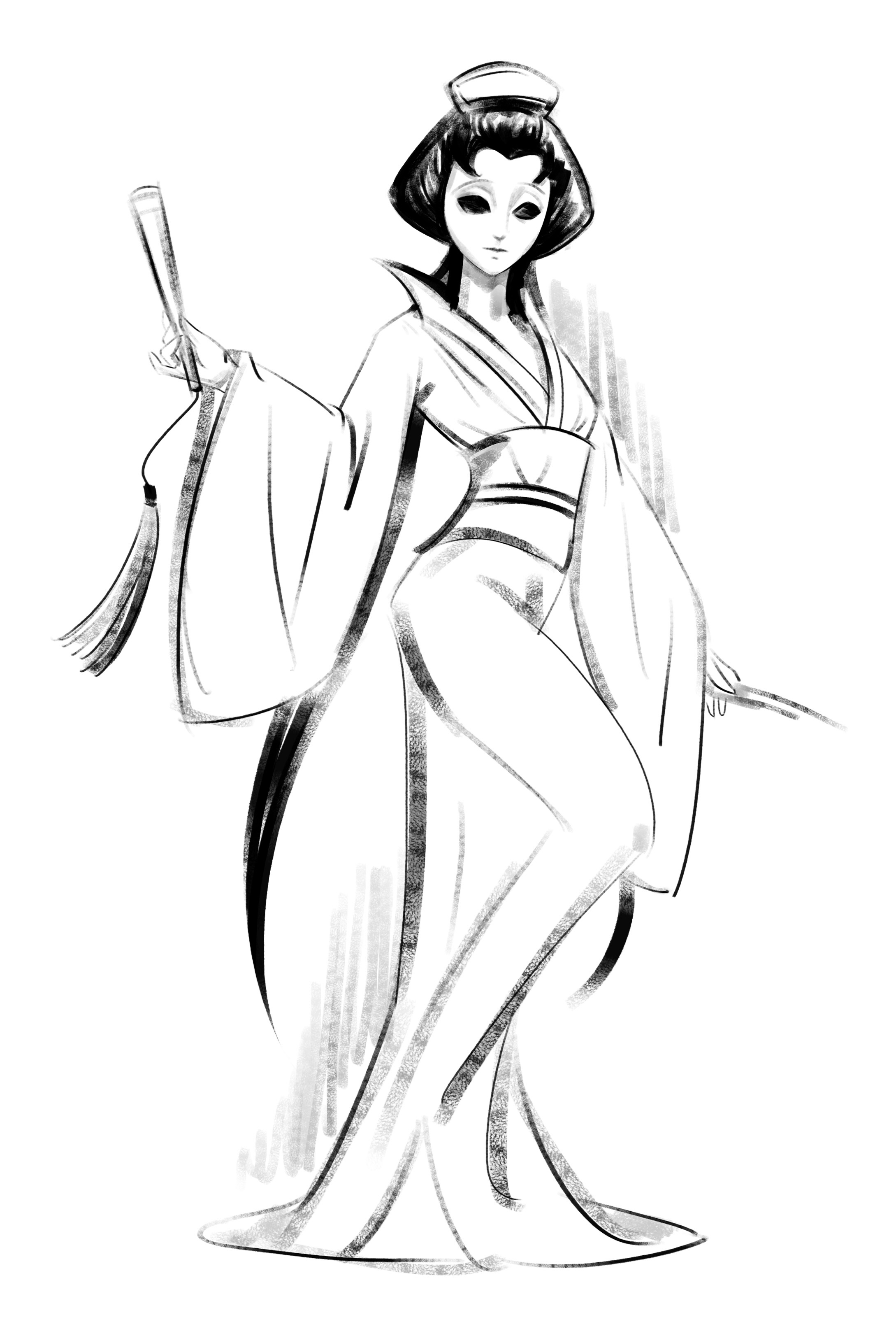 这几天玩红蝶玩爽了，快速摸了个红蝶速写✍️#第五人格红蝶##第五人格##夏日畅想