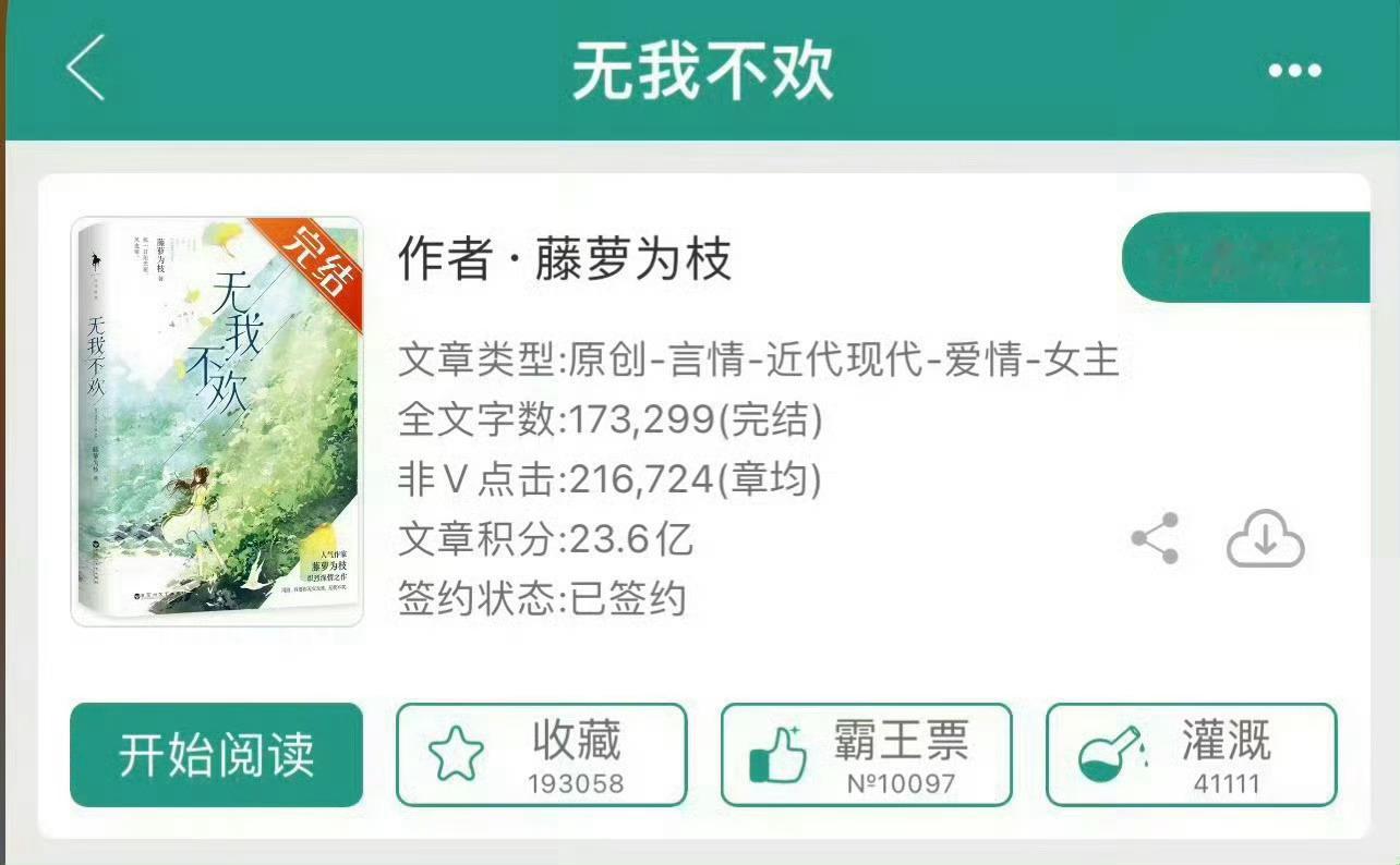 小说推荐：《无我不欢》 作者:藤萝为枝简评：落魄千金vs高冷律师，女追男，追妻火