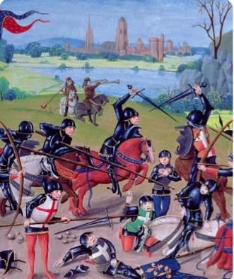 阿金库尔战役
在1415年的秋天，欧洲大陆上空弥漫着战火的硝烟，阿金库尔战役如同