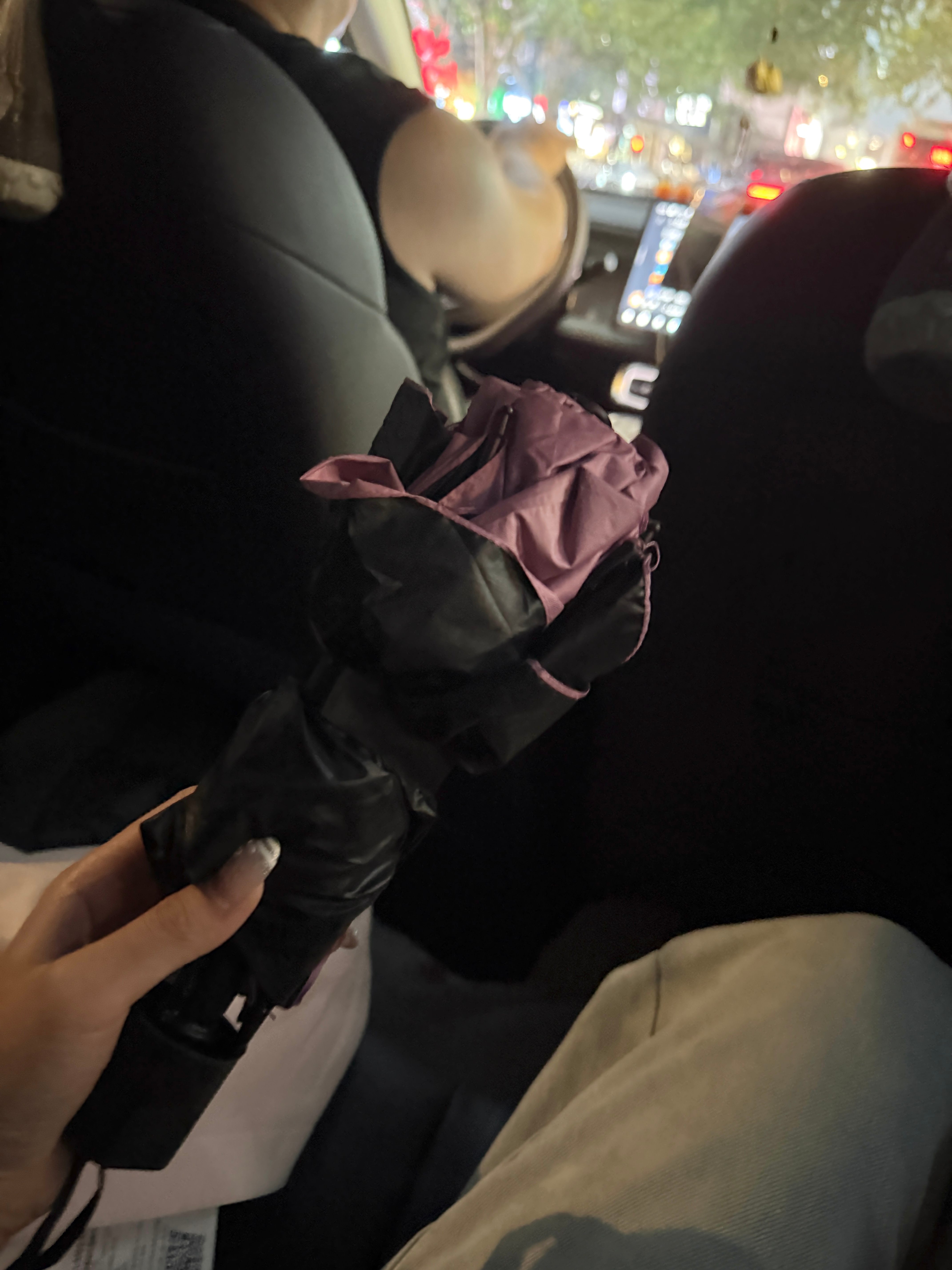 今天下午快到目的地的时候突然下起了大雨 我给粥粥发语音说下大雨了 不知道in77