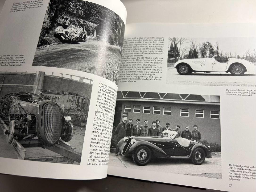 极珍贵书籍，专注于战前阿尔法罗密欧 Alfa Romeo 8C-2900的 【T