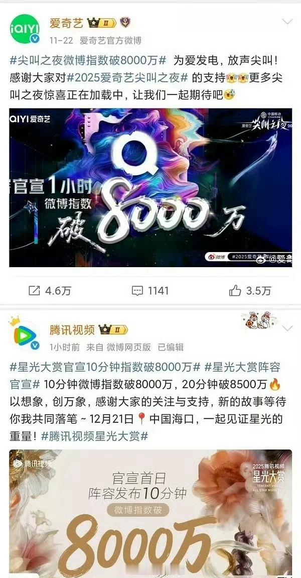 论气人还是得看🐧啊 星光大赏官宣博转发区前排🤔 刘宇宁 丁禹兮 檀健次 李昀