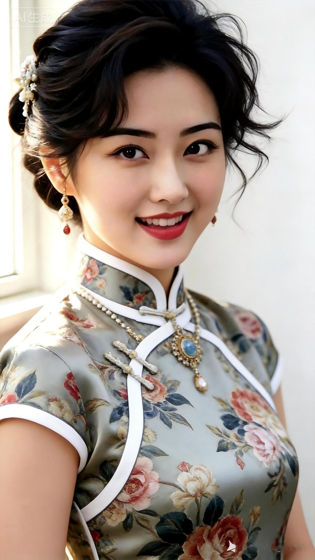 温婉优雅的旗袍美人，古典韵味十足！