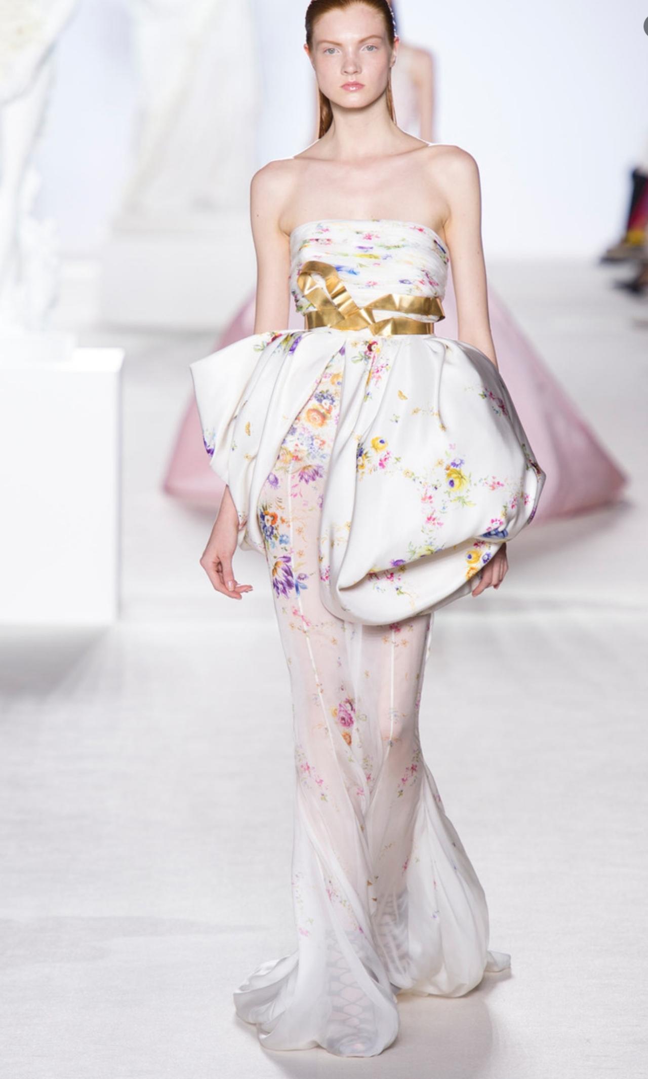 Giambattista Valli 2013秋冬高定系列，在面料运用上真的尽显