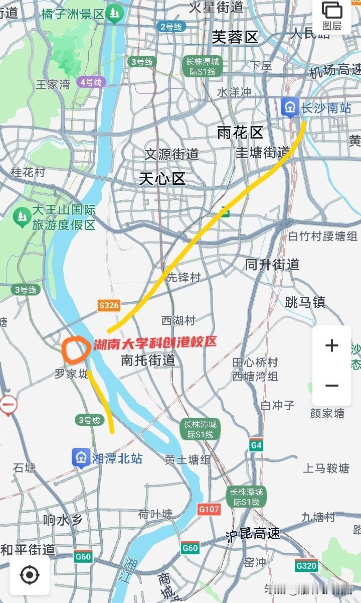 湖南大学科创港校区九月要建成开学了，坐车到湘潭更方便！
以后学生们从全国各地来新