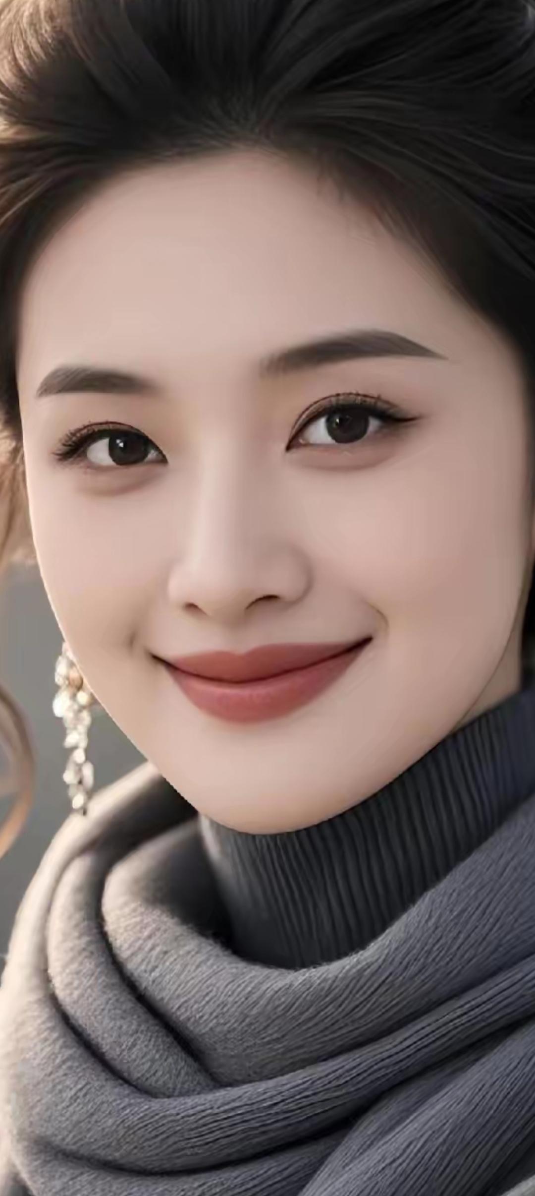 温柔微笑，暖心治愈，冬日暖阳下的温暖时光。