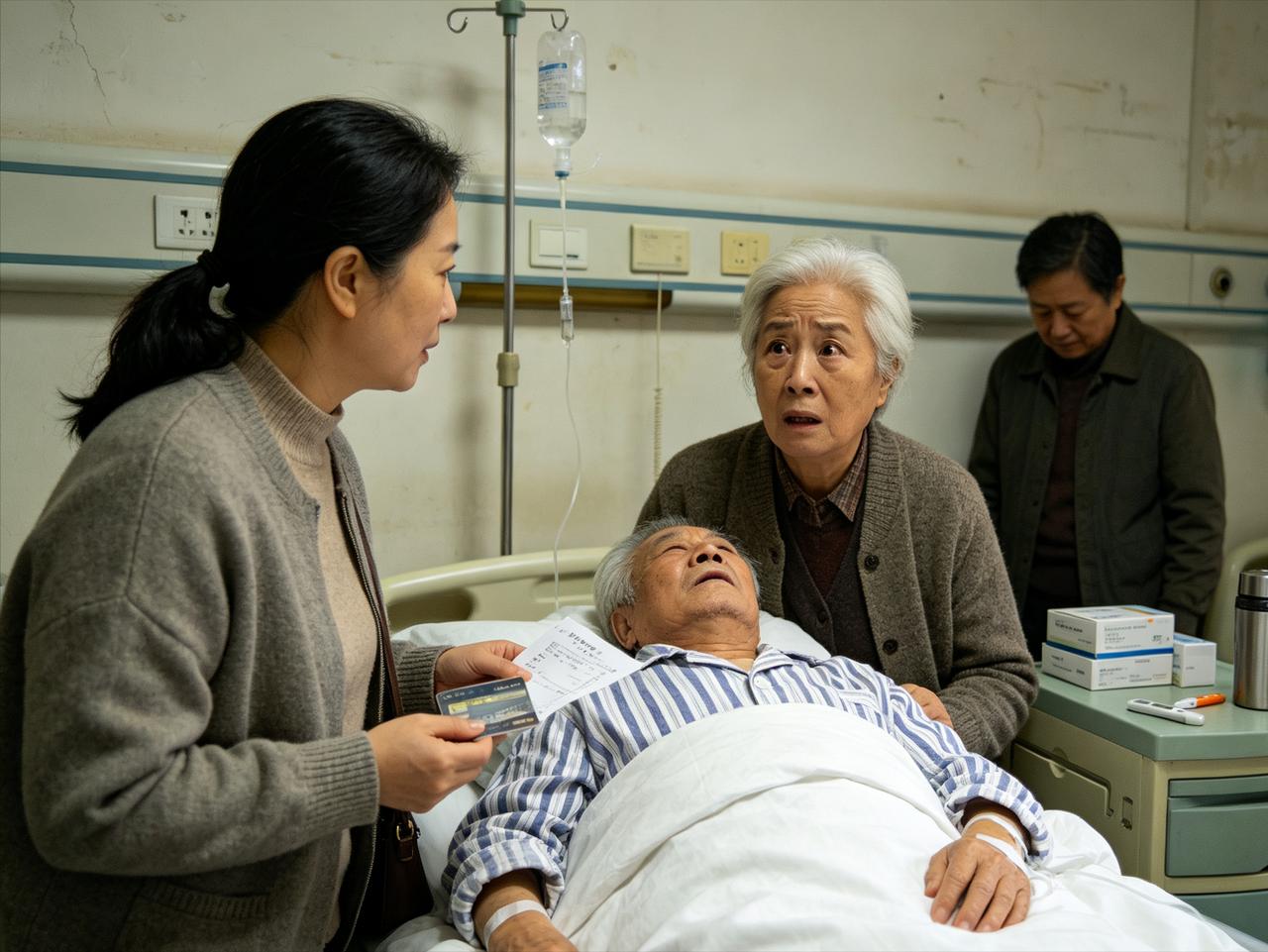 我把退休金全部交给老婆，十年后我生病住院，她却说：“钱都给我儿子买房了”
 
我