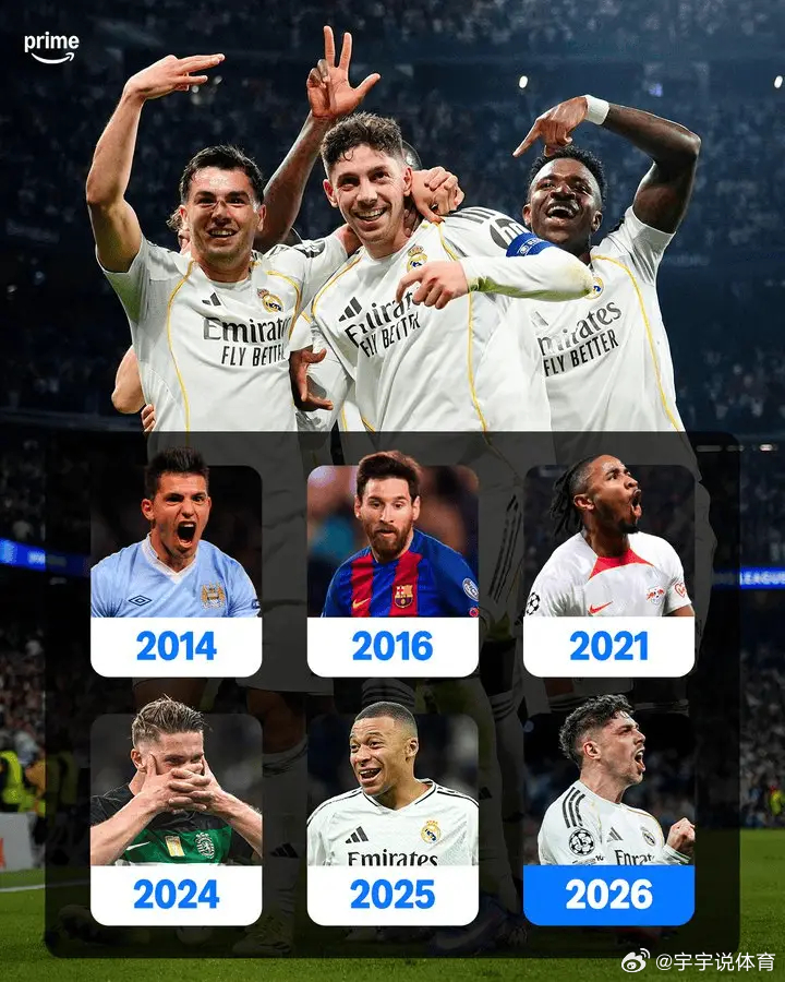 欧冠对瓜帅执教球队戴帽的球员：巴尔韦德、梅西、姆巴佩等根据Prime的统计，巴尔