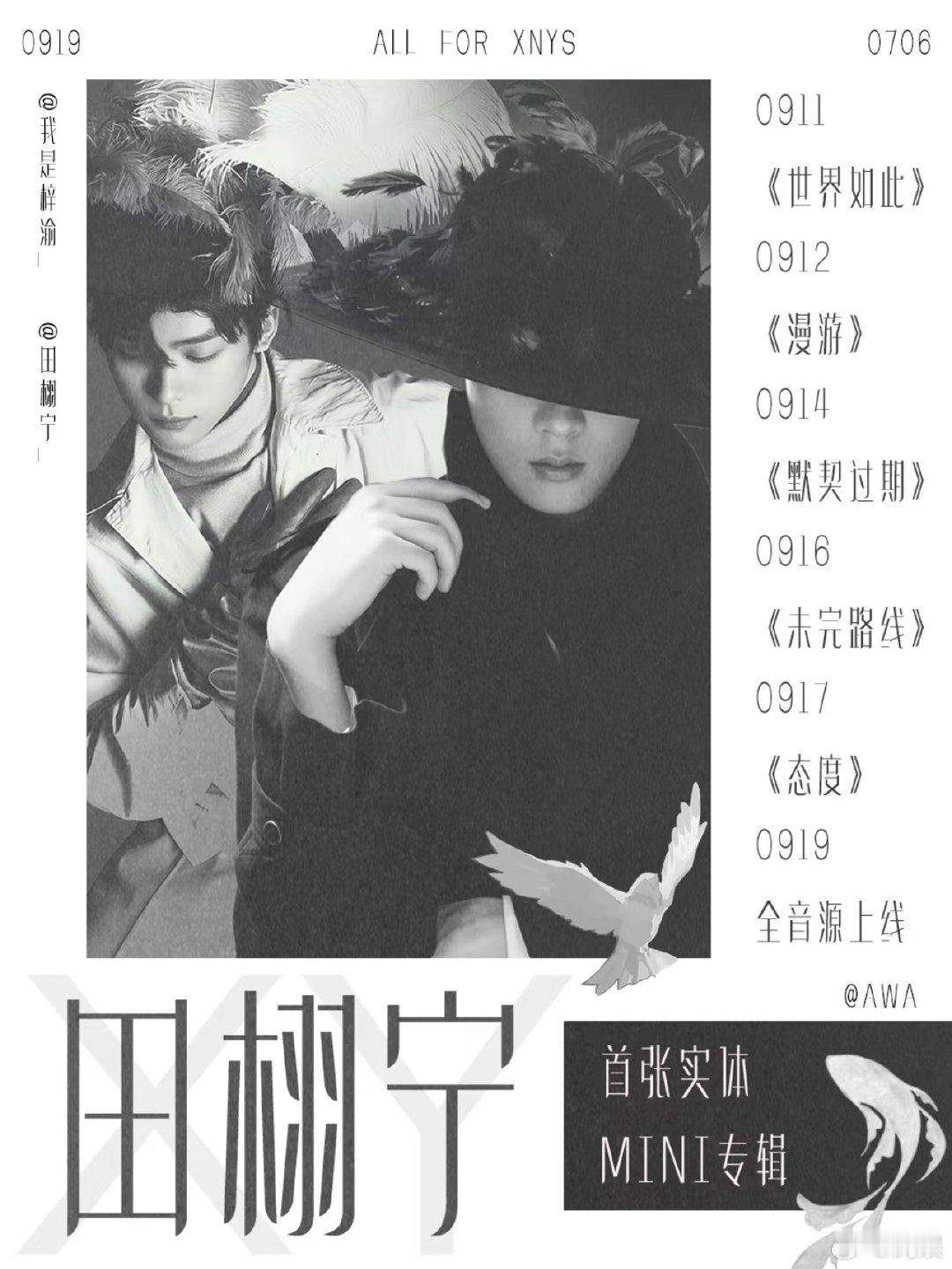 田栩宁梓渝专辑名爱自由这个真的很适配啊！然后售价x99，简称azy99，出个黑胶