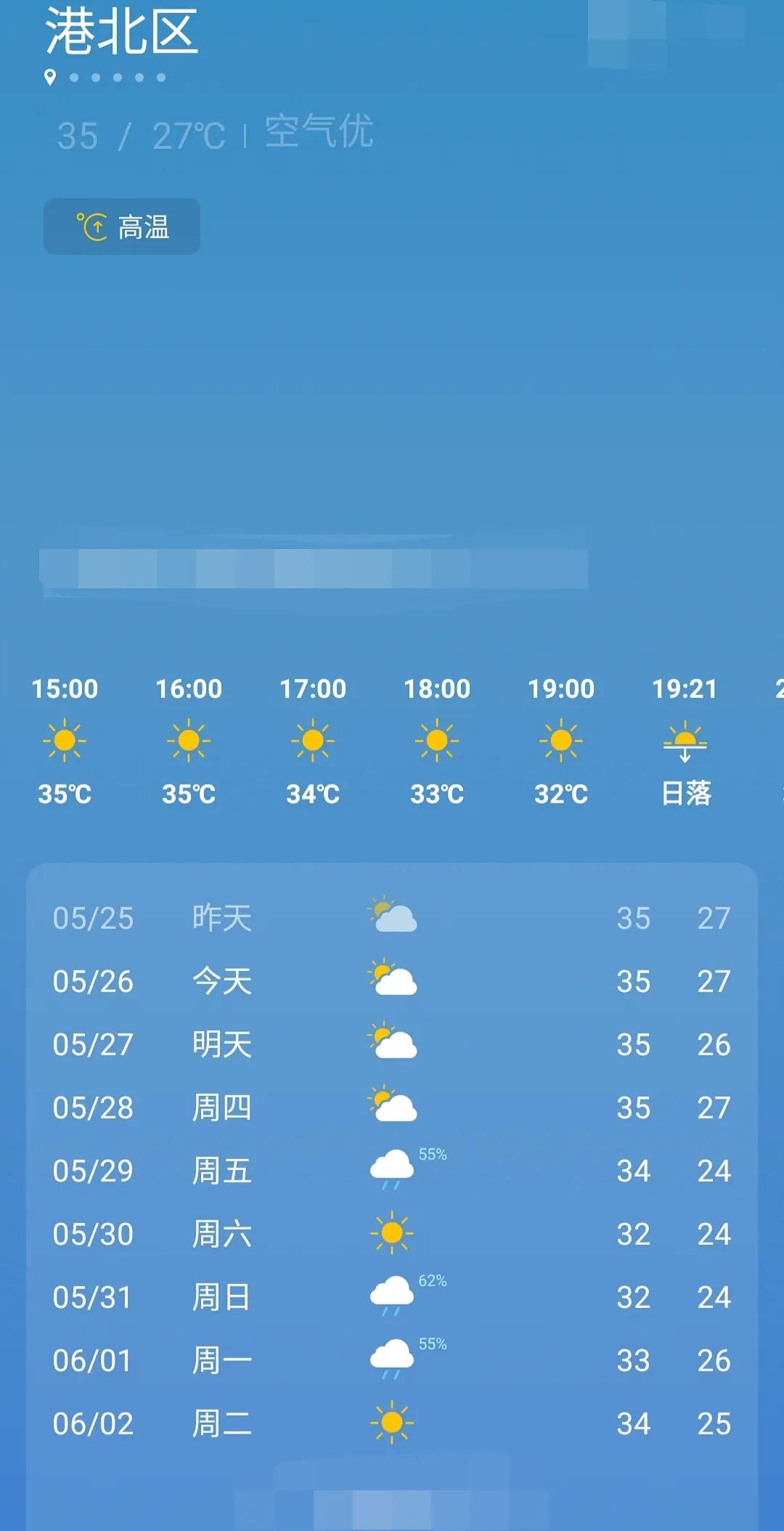 高温天气大家要做好防暑防晒，多喝水