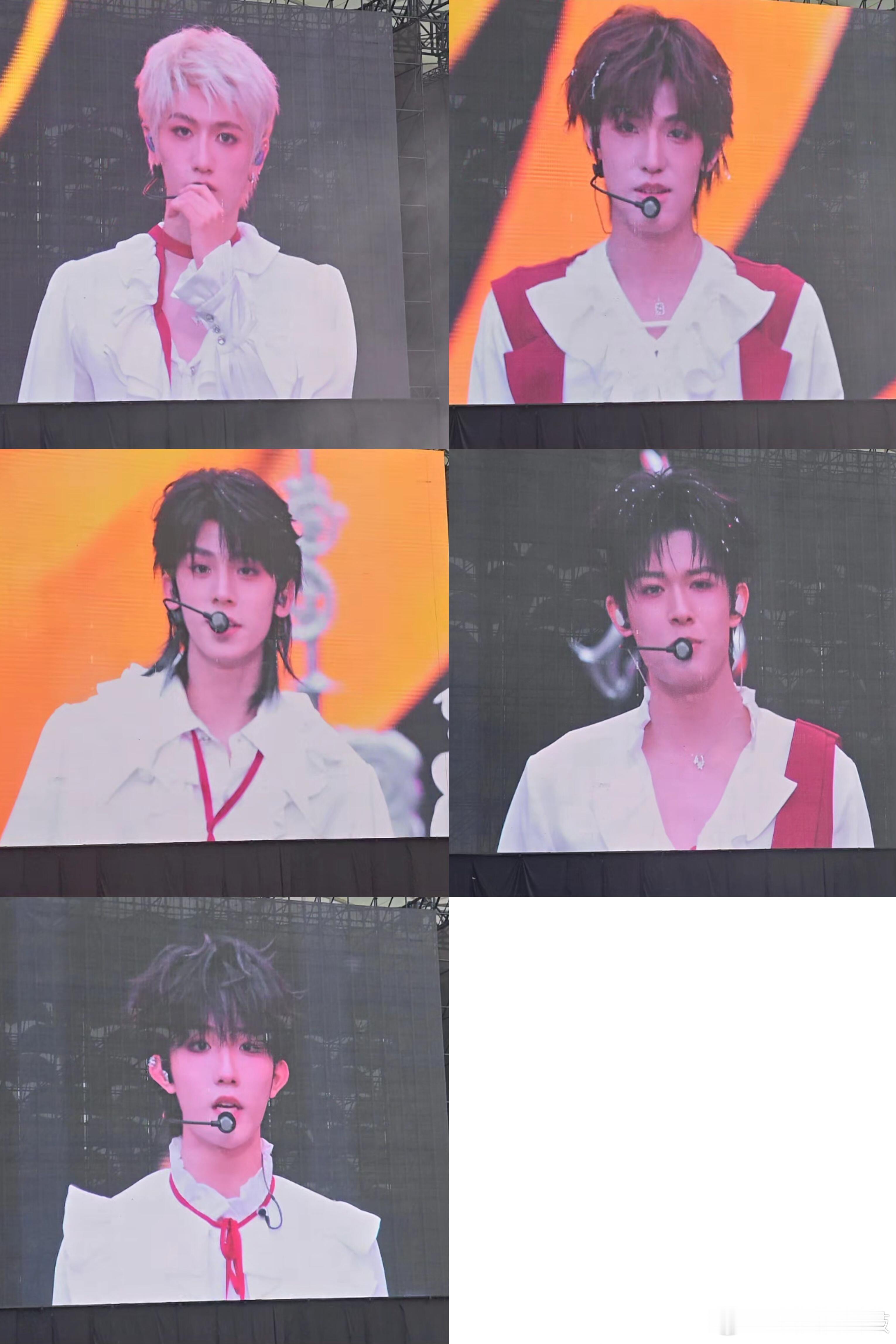 登陆少年TF新年音乐会day2大屏怼脸生图朱志鑫 张泽禹 张极 左航 苏新皓 