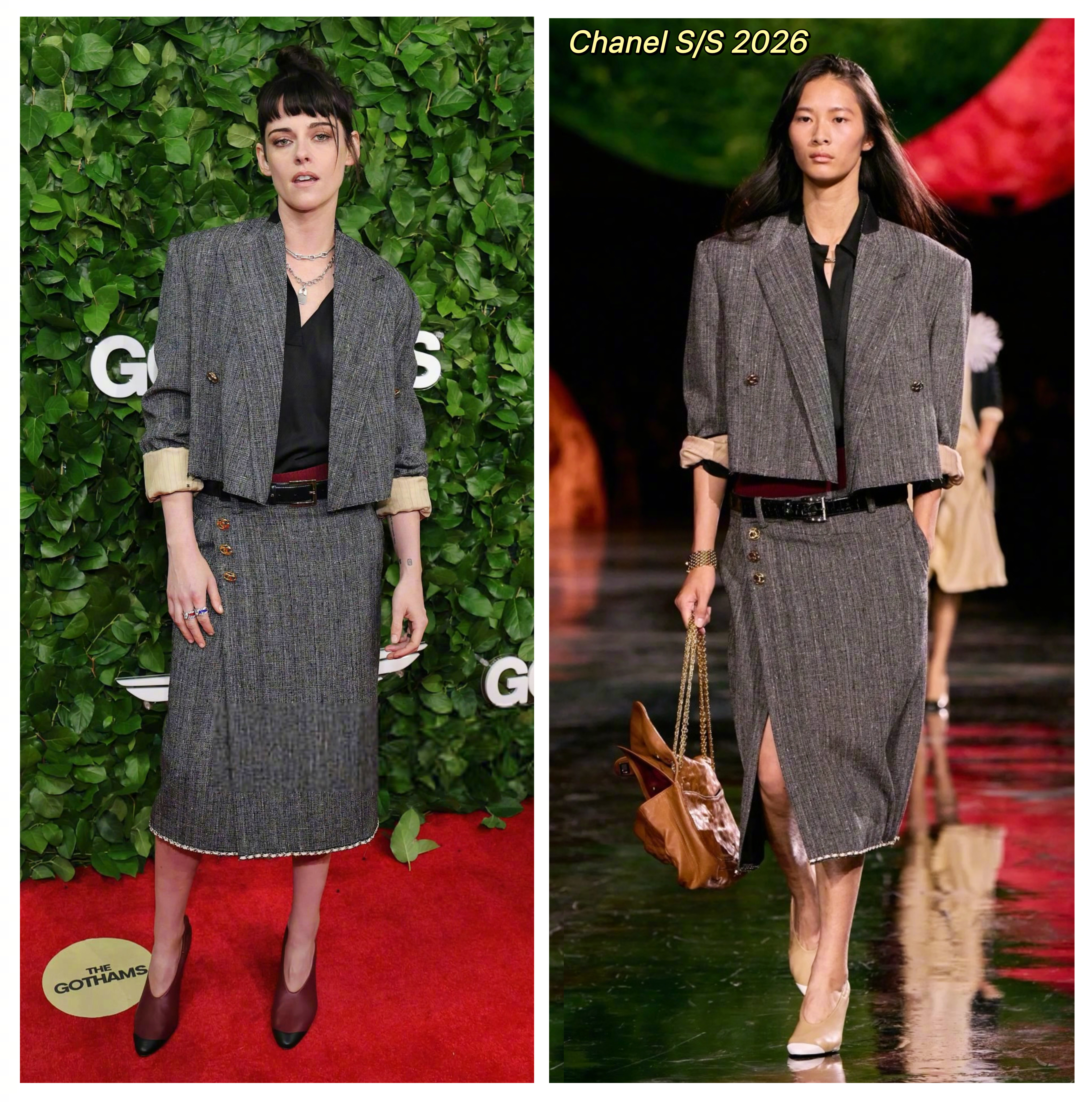 Kristen Stewart 第35届美国哥谭奖，身穿Matthieu Bla