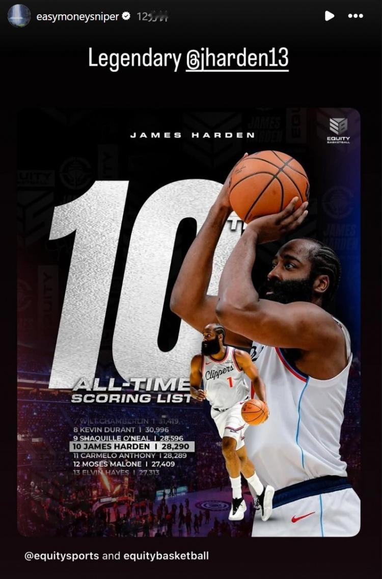 登哥封神荣耀历史第十大得分手快船难得一胜。快船106:109遗憾惜败森林狼！
此