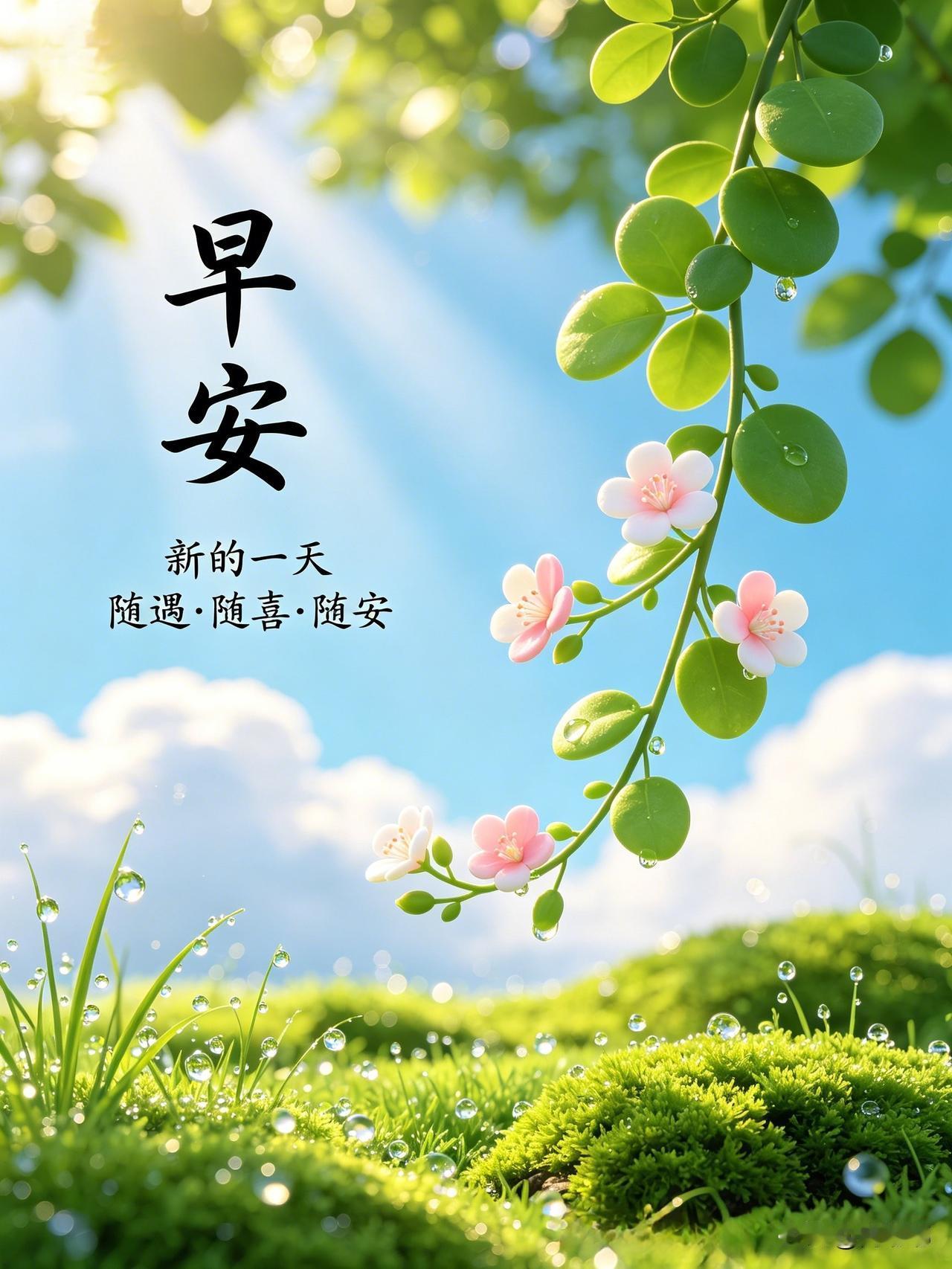 早安，新的一天，随遇·随喜·随安。[祈祷]人活到一定岁数，慢慢就明白了，日子不是
