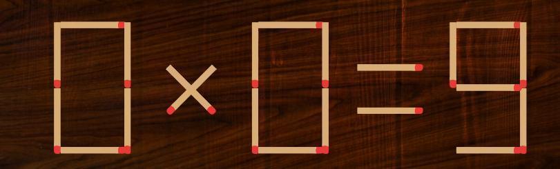 紧急烧脑警报！52 秒倒计时已启动 —— 火柴拼成的 “0 × 0 = 9” 正