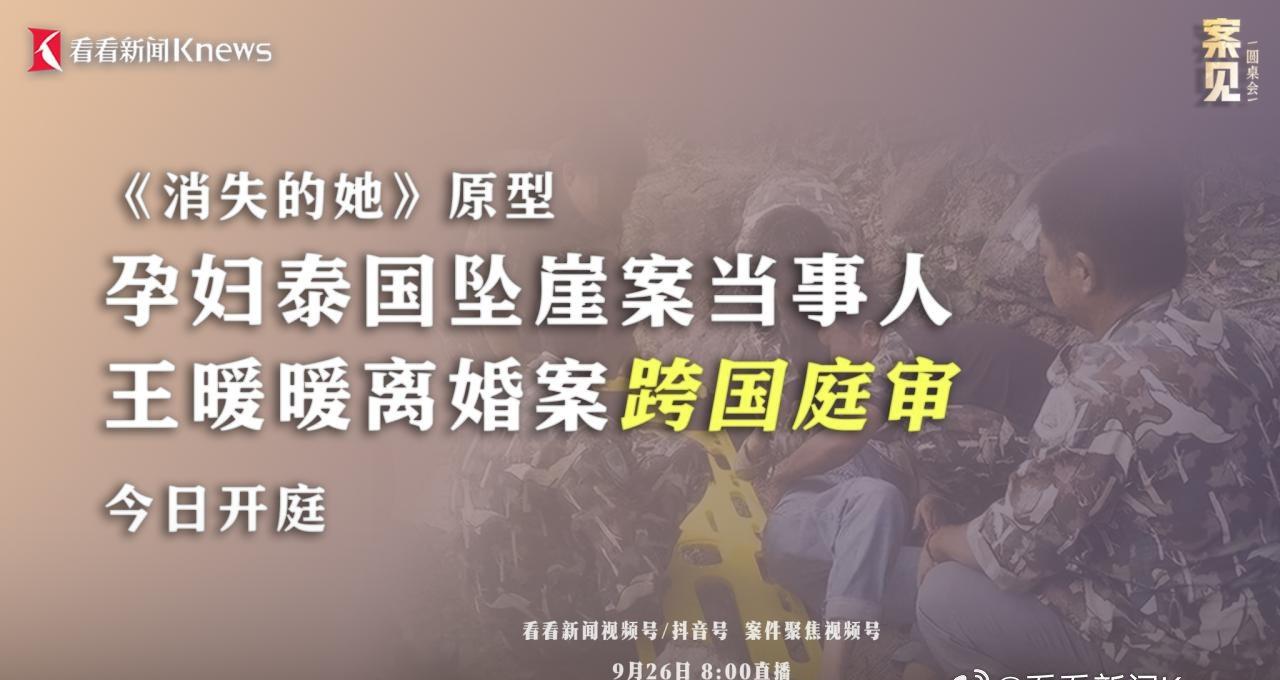 【正在直播：《消失的她》原型王暖暖离婚案跨国庭审】