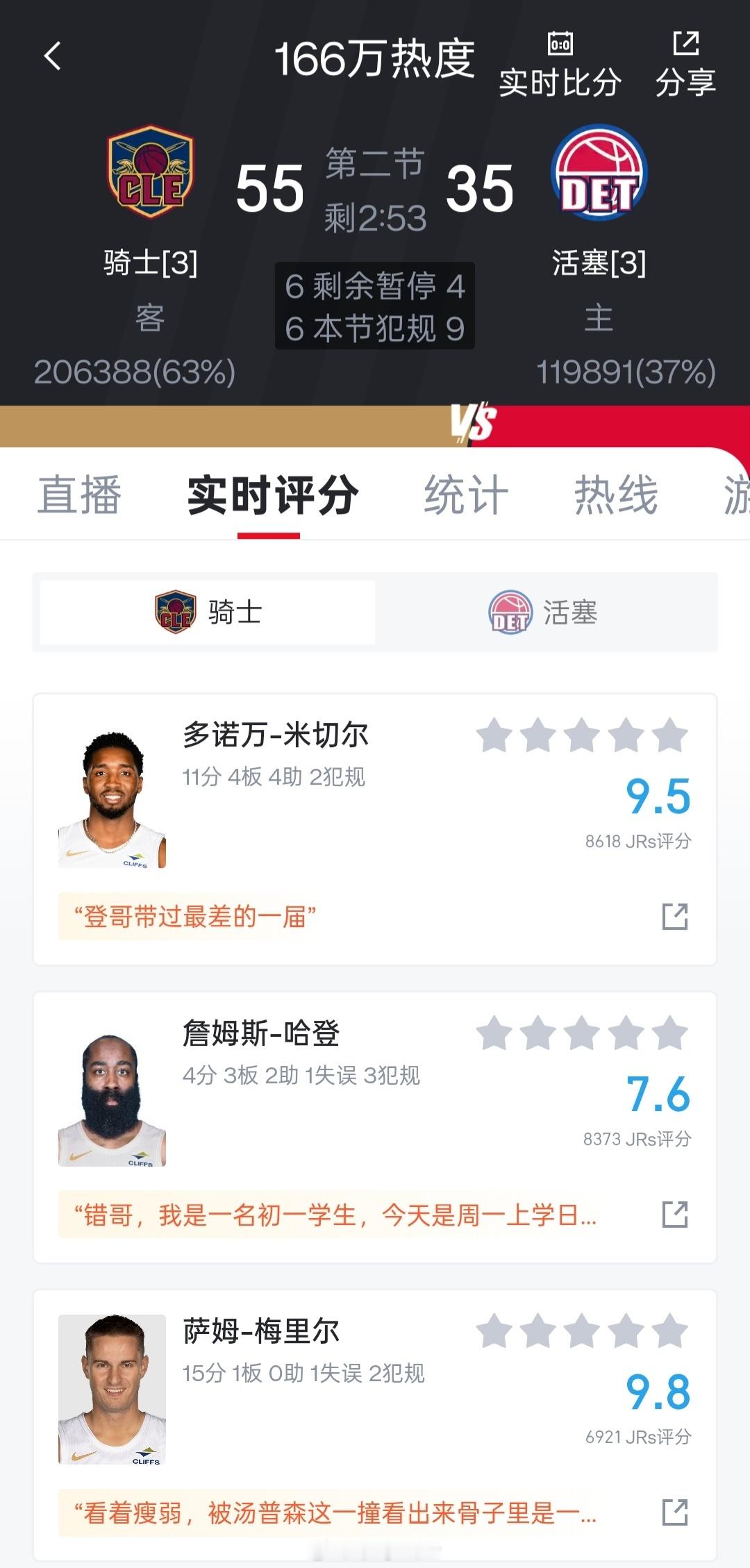 抢七大战，活塞竟然在自己主场拉了坨大的，翻盘基本无望了。错哥我们登了，下一战迈过