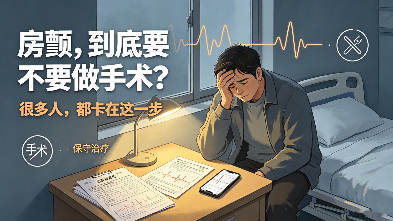 房颤到底要不要做手术？无数人卡在这一步
 
所有房颤病友，大概率都熬过这种极致内