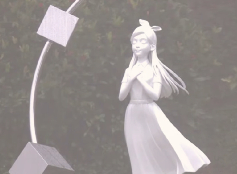 【#大S雕像公开#，如少女迎风而立】#家人为大S雕像揭幕# 2月2日，是徐熙媛（