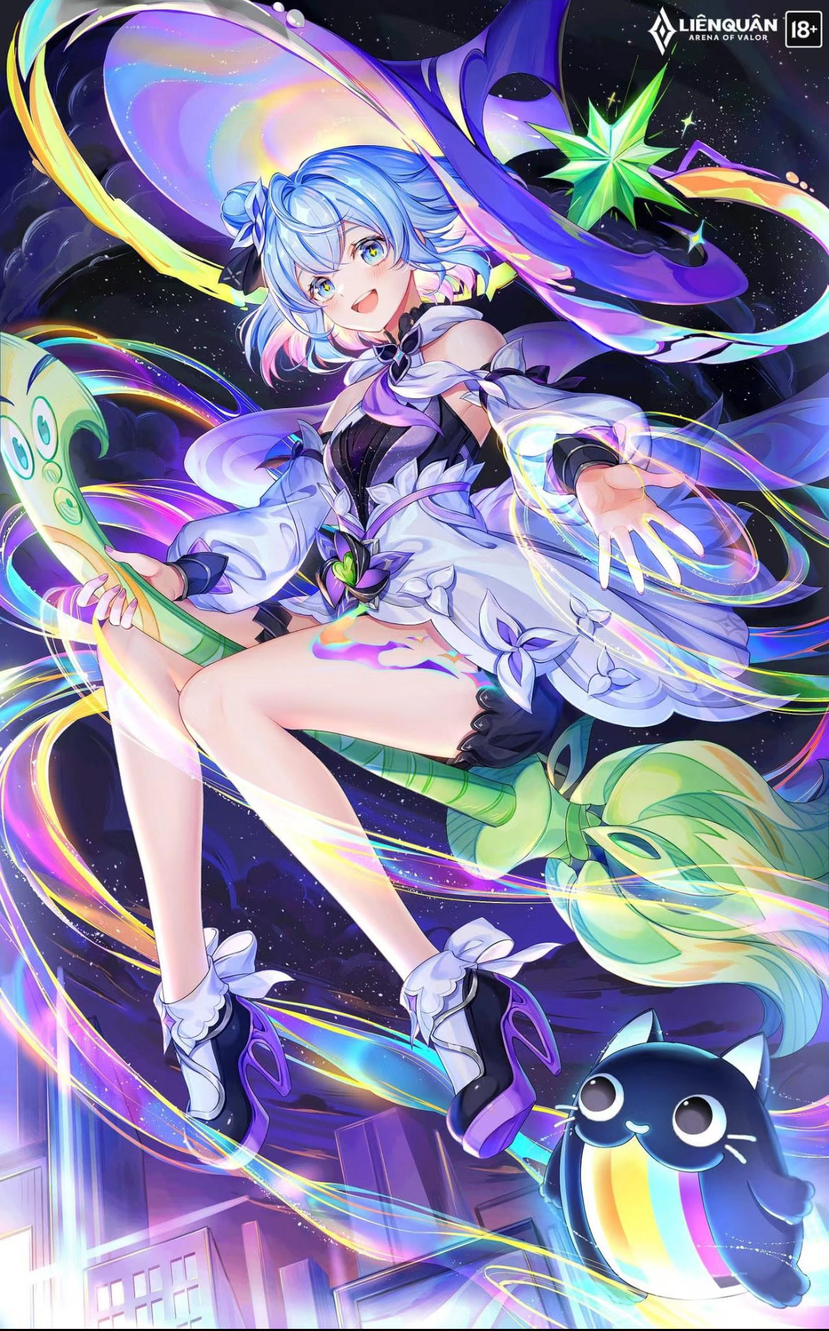 AOV小乔无双皮肤时之魔女美宣图这一版好可爱啊[哇]#夏日畅想季##搭子滴一夏#