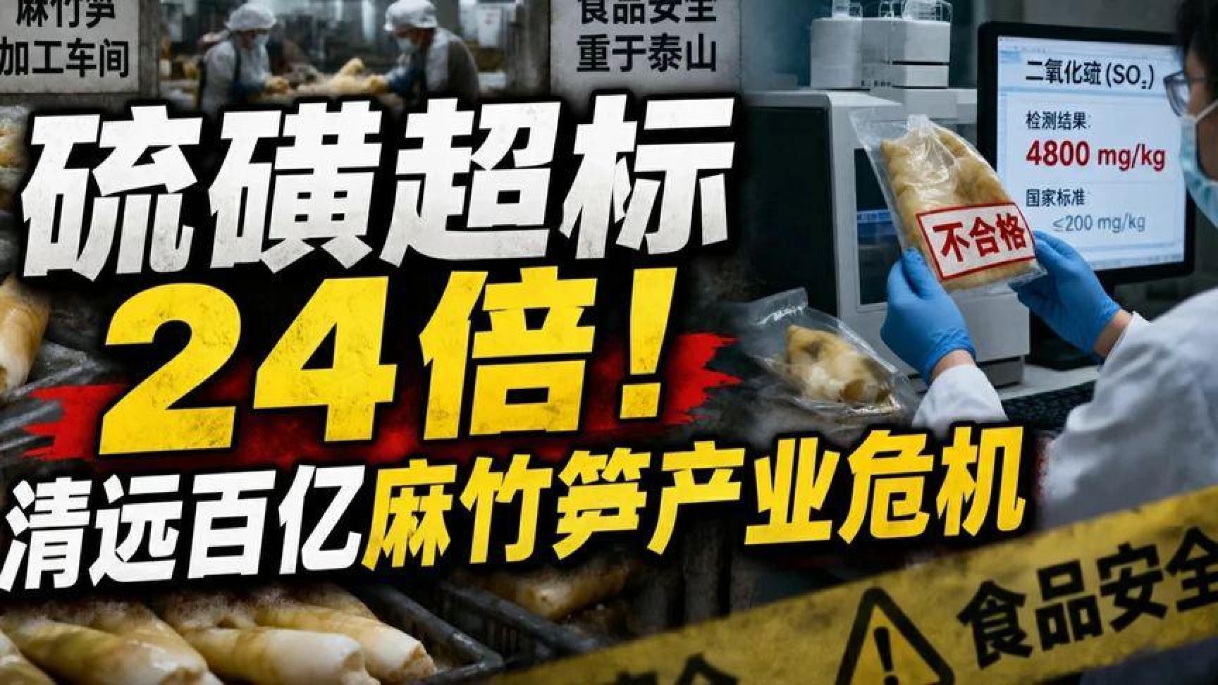 硫磺超标24倍！清远百亿麻竹笋产业被一锅毒笋拖下水，谁在纵容