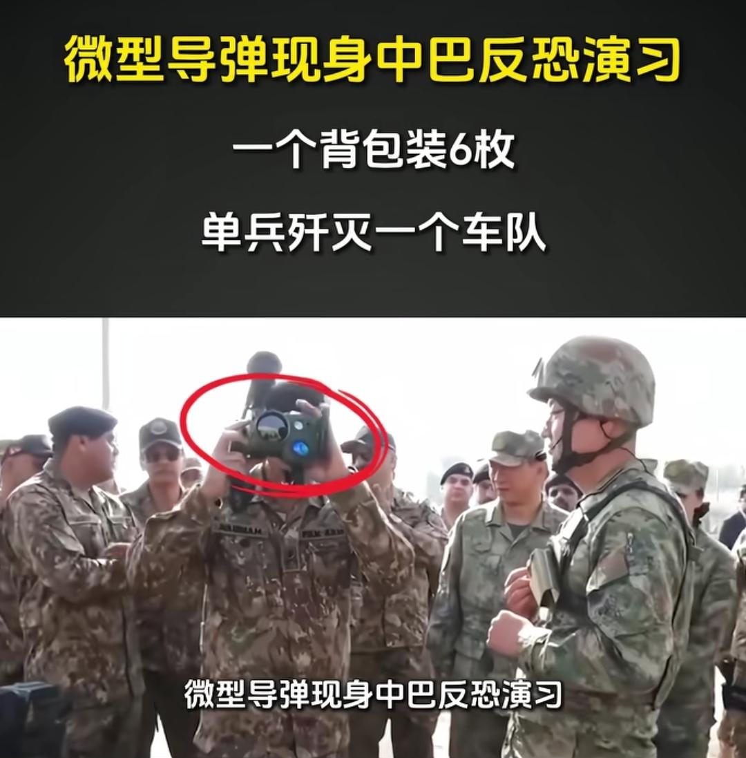 单兵灭车队，微型导弹，一个背包六枚导弹。
（如图所示）中国对巴基斯坦出口的武器越