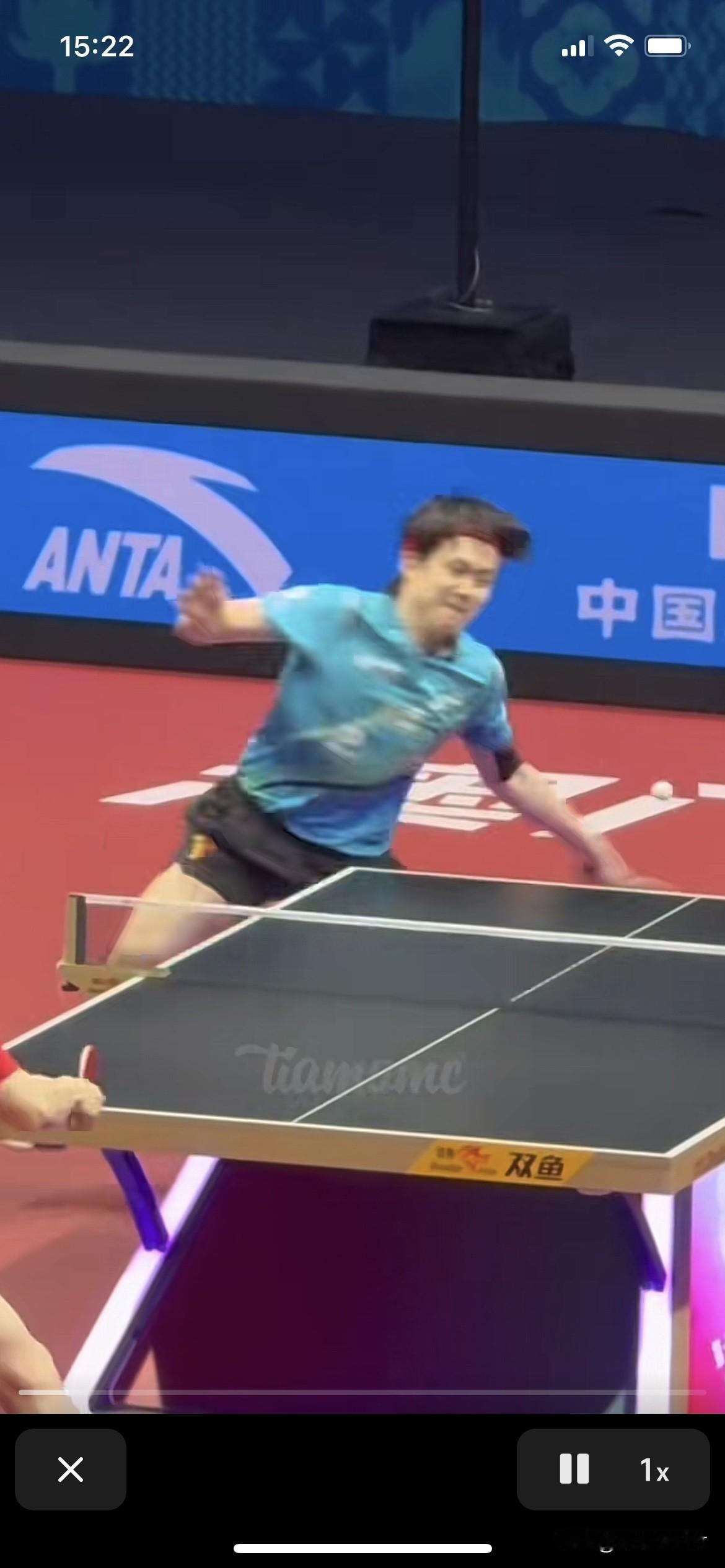 王楚钦是一个优秀的乒乓球运动员。也很要强。看得出他比任何时候都想赢下这场比赛，他