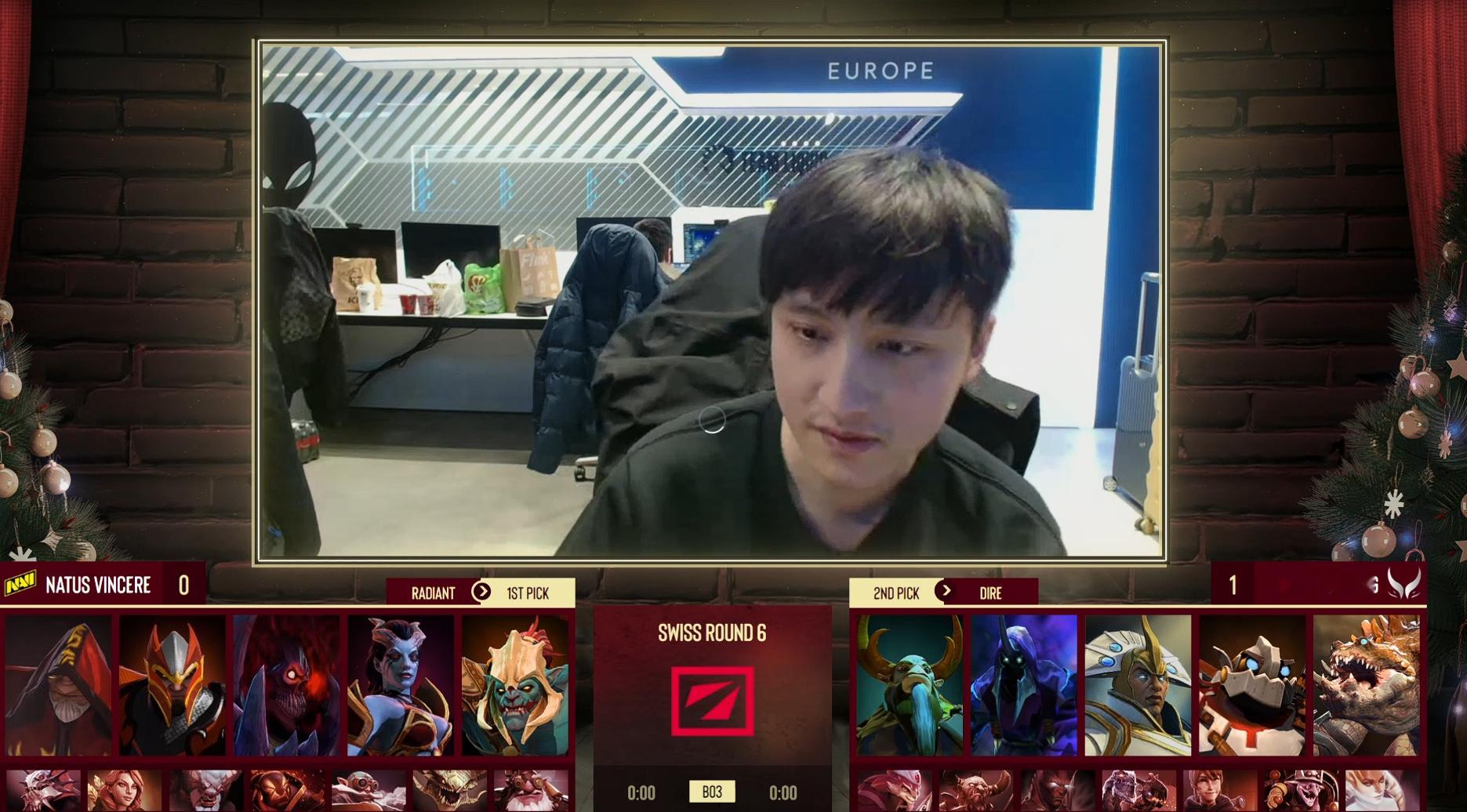 XG vs Navi第二局BP结束，对面阴了个23手中单哈斯卡然后ban了两个长