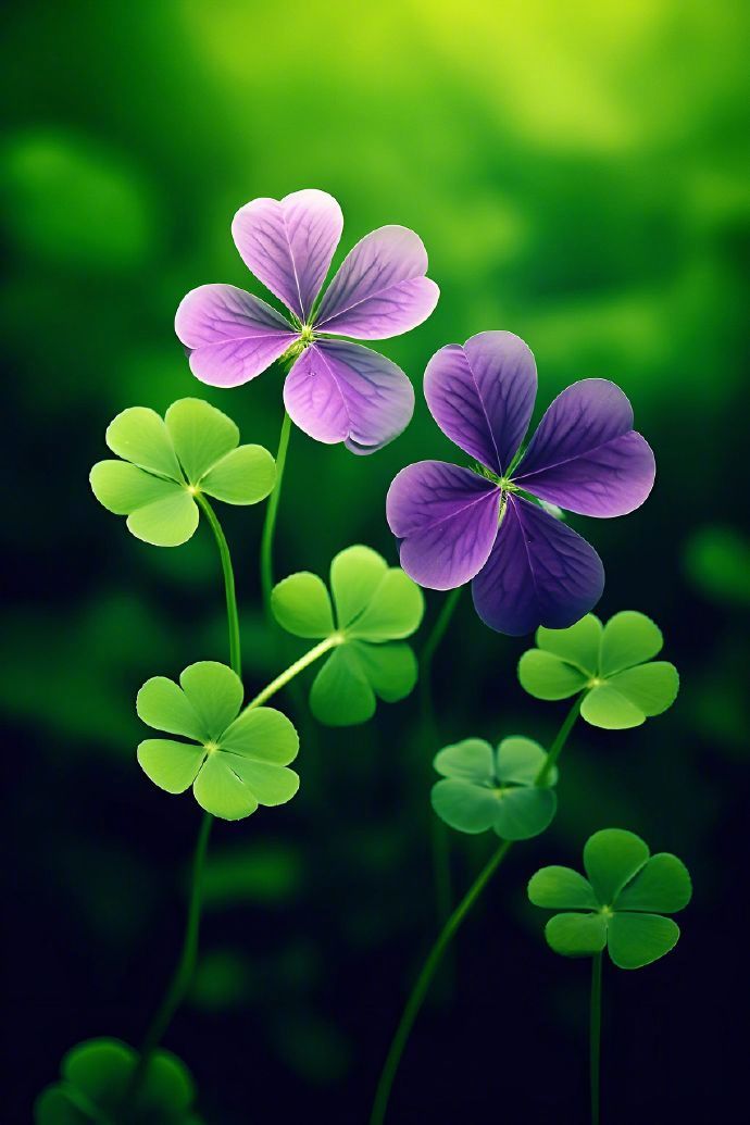 愿四叶草带给你幸运和希望，让你实现自己的愿望。 