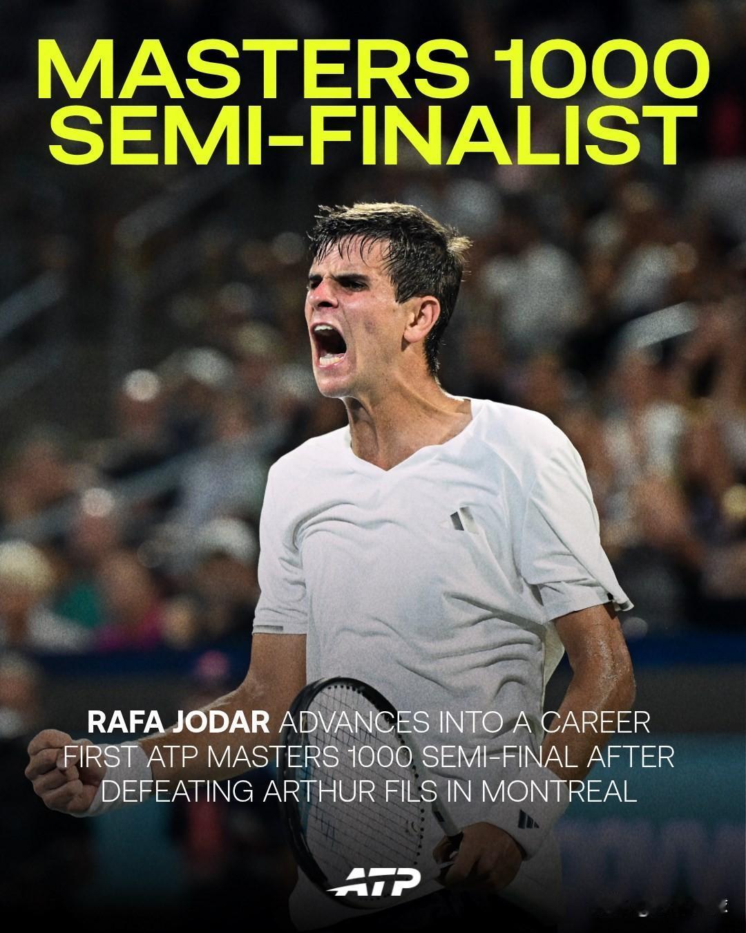 ATP1000蒙特利尔大师赛1/4决赛
🇪🇸霍达尔7-6/6-3菲斯🇫🇷