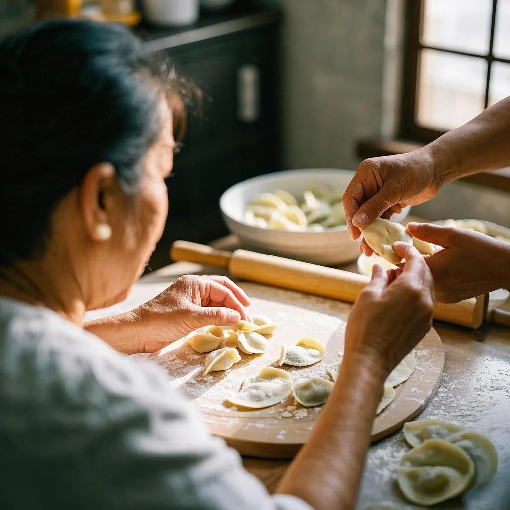 包饺子包
(原创歌词)
包饺子包饺子，包饺子包， 
双手舞动似灵巧的鸟。 
擀面