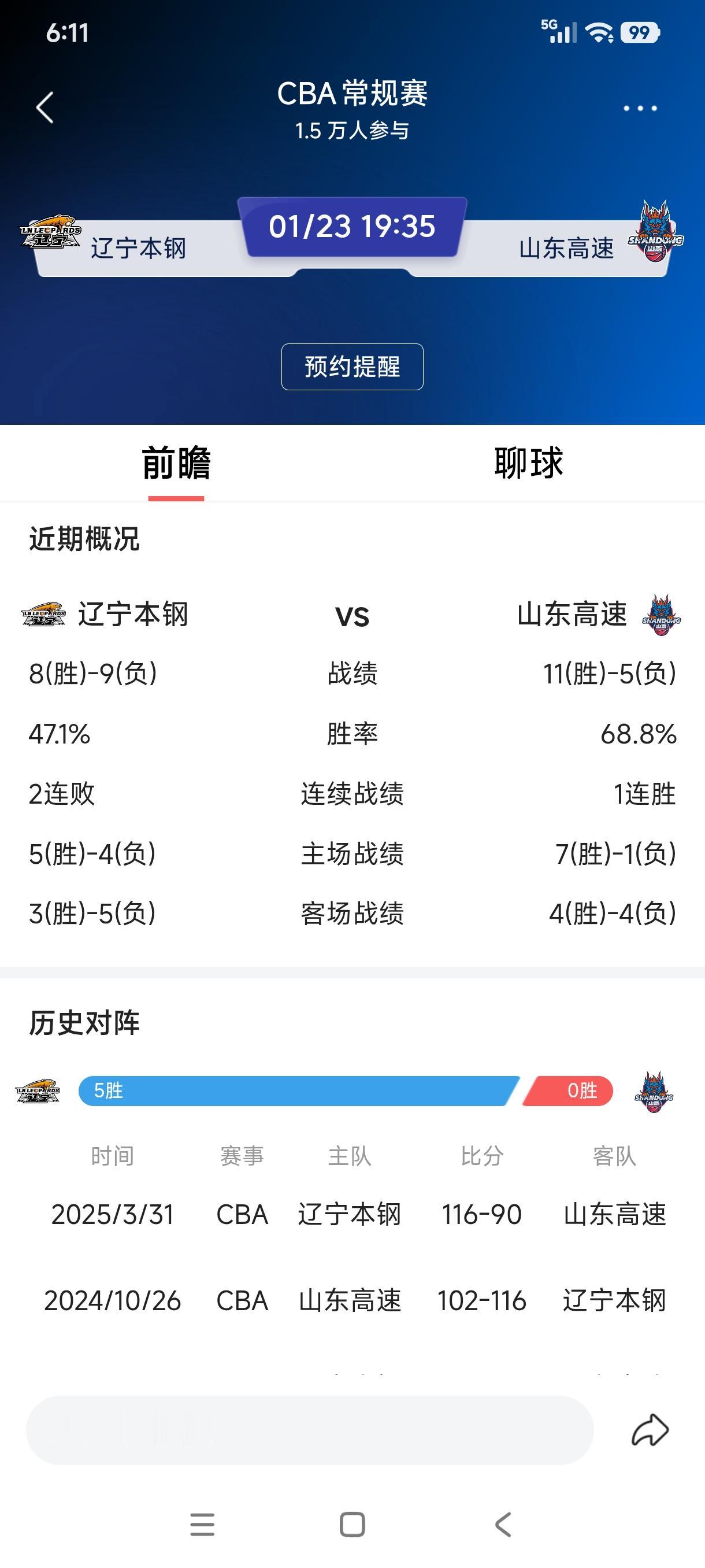 面对自己的苦主山东高速男篮能扳回一成吗？CBA常规赛山东高速将客场挑战辽宁本钢，