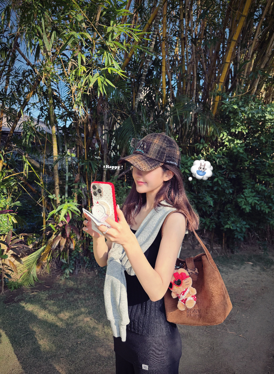 赵露思 🥖“多多晒太阳就会心情好 一点要！” 