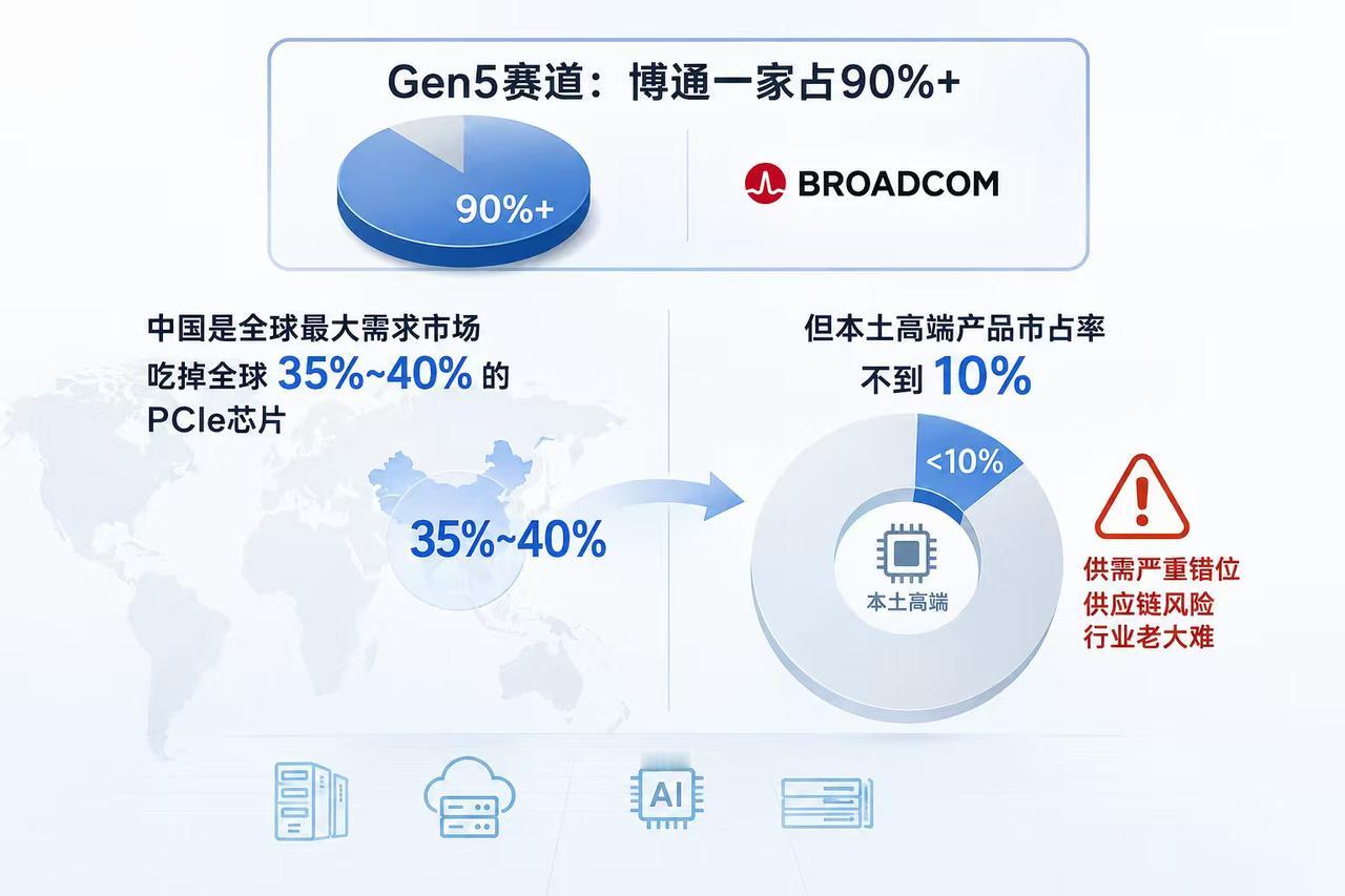 Gen6 代际切换窗口期！国产 PCIe 芯片的换道超车机会来了

现在大模型动