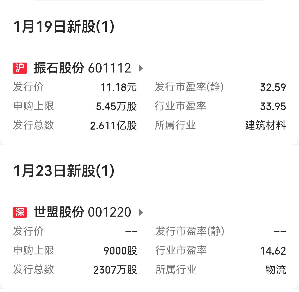 【下周A股市场有3只新股发行】

       下周（2026年1月19日至23