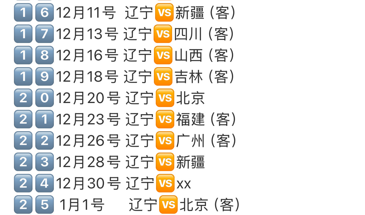 辽宁队即将迎来第二阶段最最最艰难的赛程无论是对手还是赛程地点安排都是很难的期间可