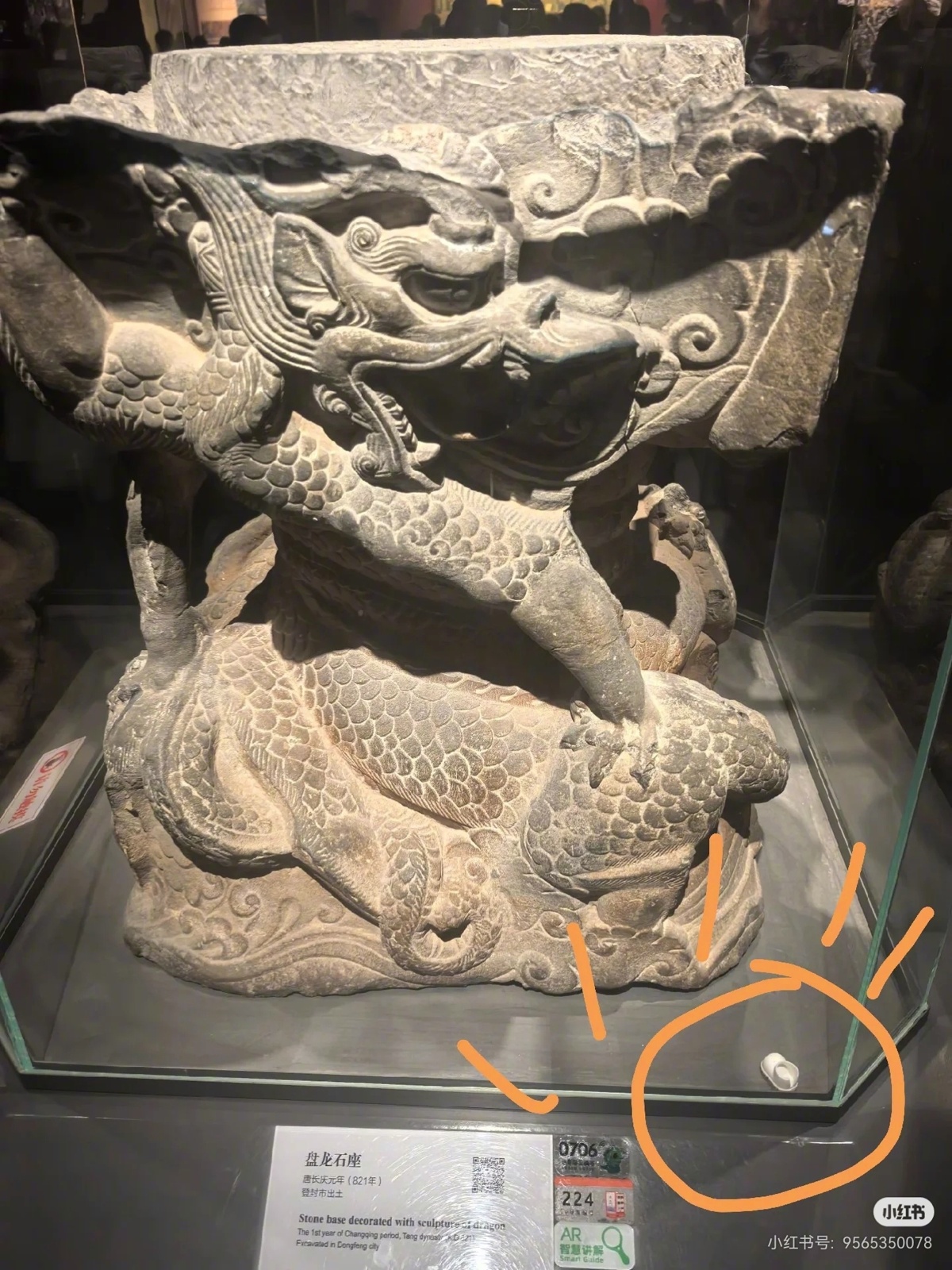 河南博物院回应童鞋掉进文物展柜【宝宝鞋掉进千年盘龙石座展柜，博物院：当场已取出，