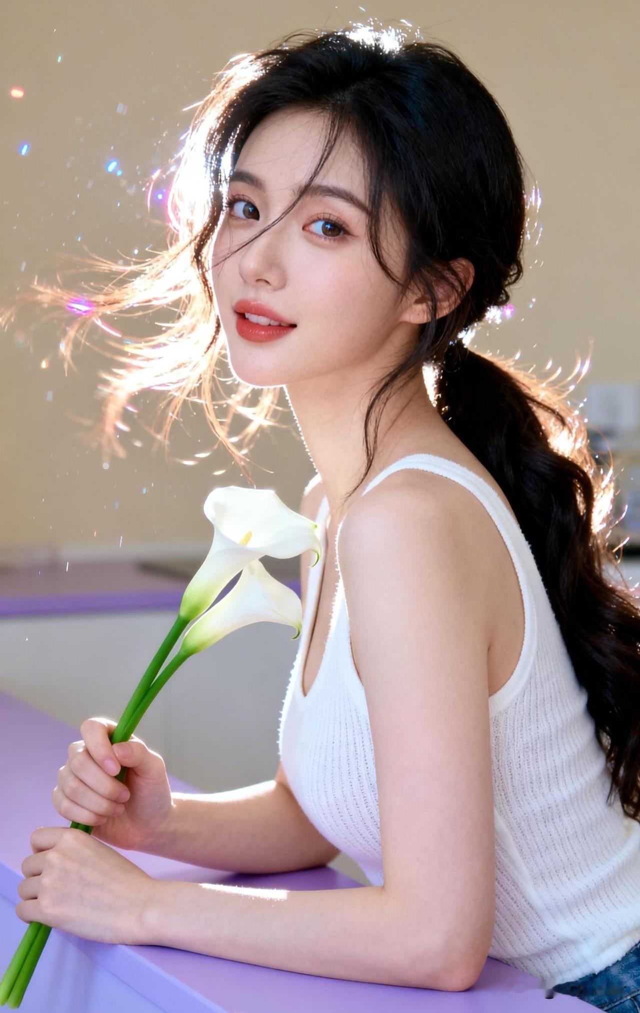 花落人如梦，情深似海长。