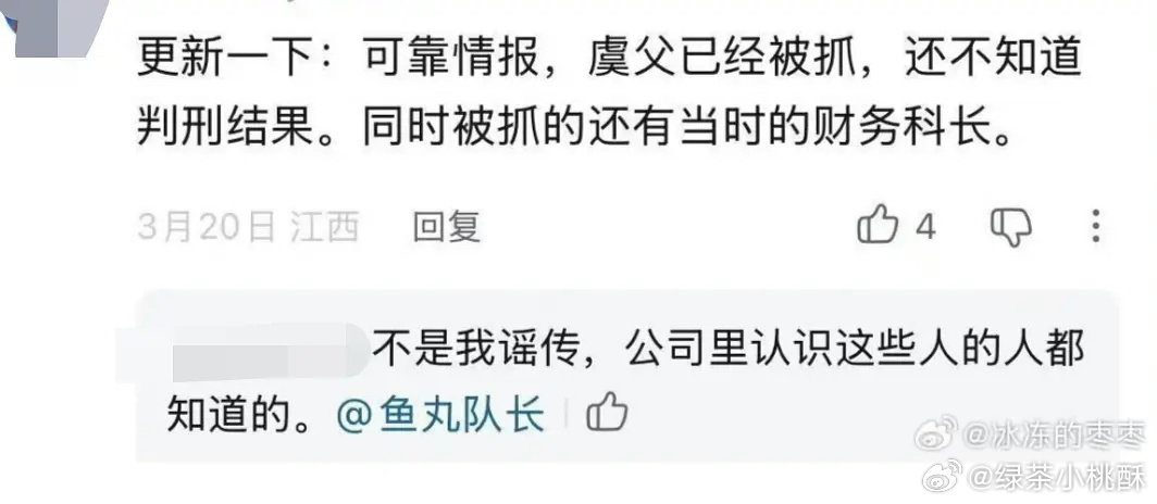 虞书欣父亲最新进展，真的假的啊。那虞书欣以后还能在内娱混吗