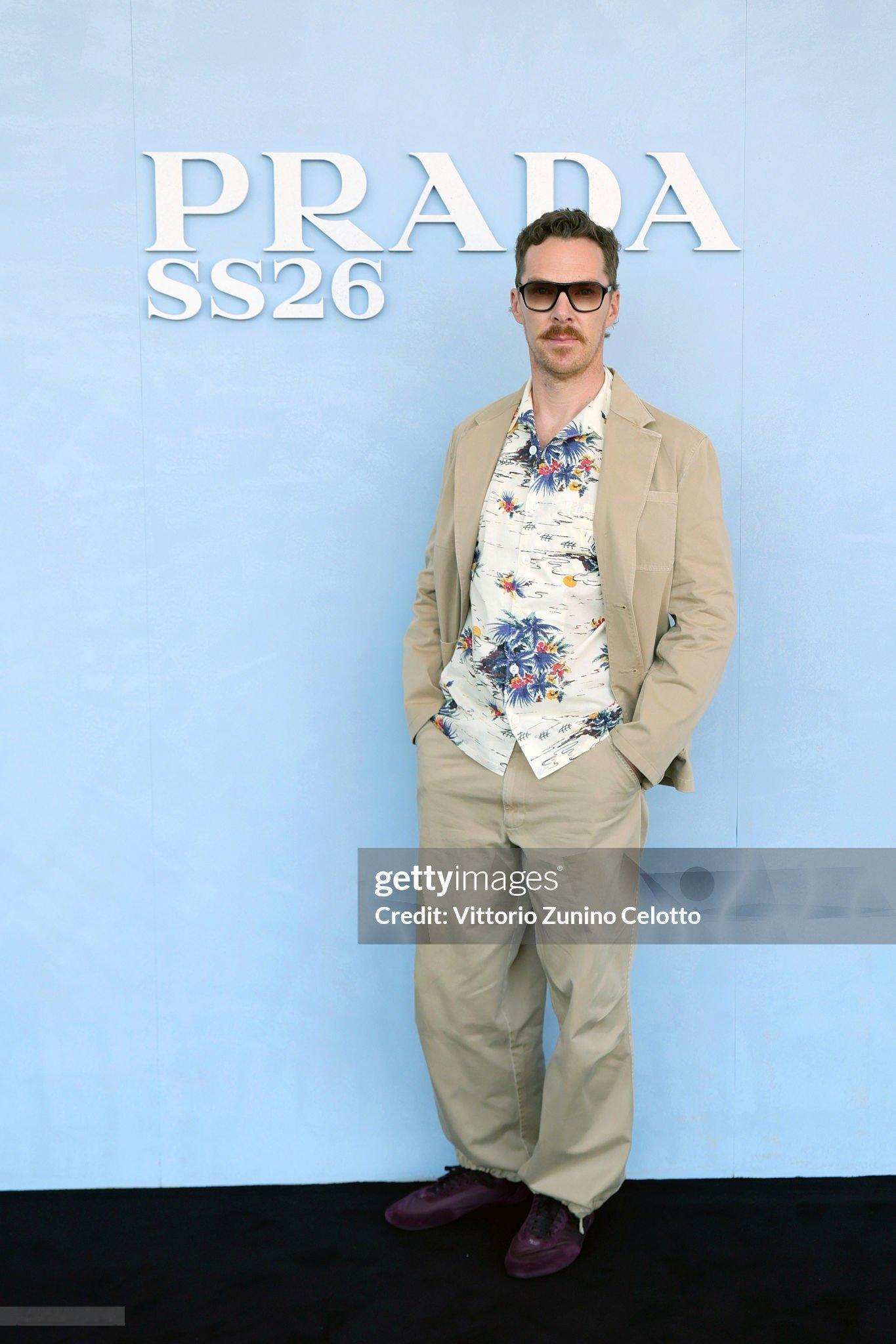 PRADA 2026春夏男装大秀看秀男星📸本尼Benedict Cumberb