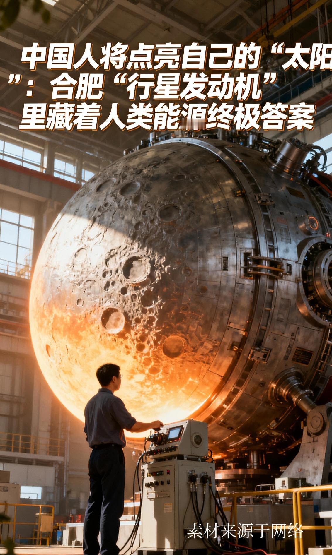中国人将点亮自己的“太阳”：合肥“行星发动机”里藏着人类能源终极答案
 
中国人