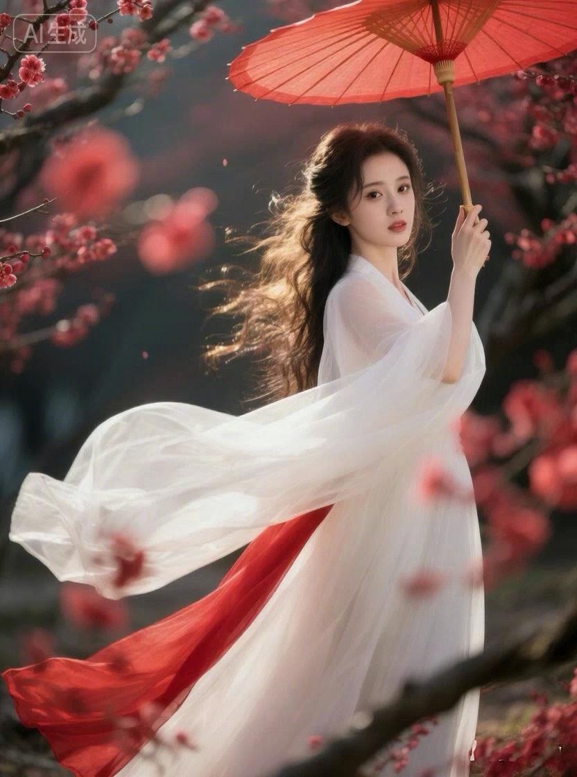 七绝●举伞寻梅/古韵  

腊月红梅馥郁香，
寻芳举伞发飞扬。
欢欣即兴蹁跹舞，