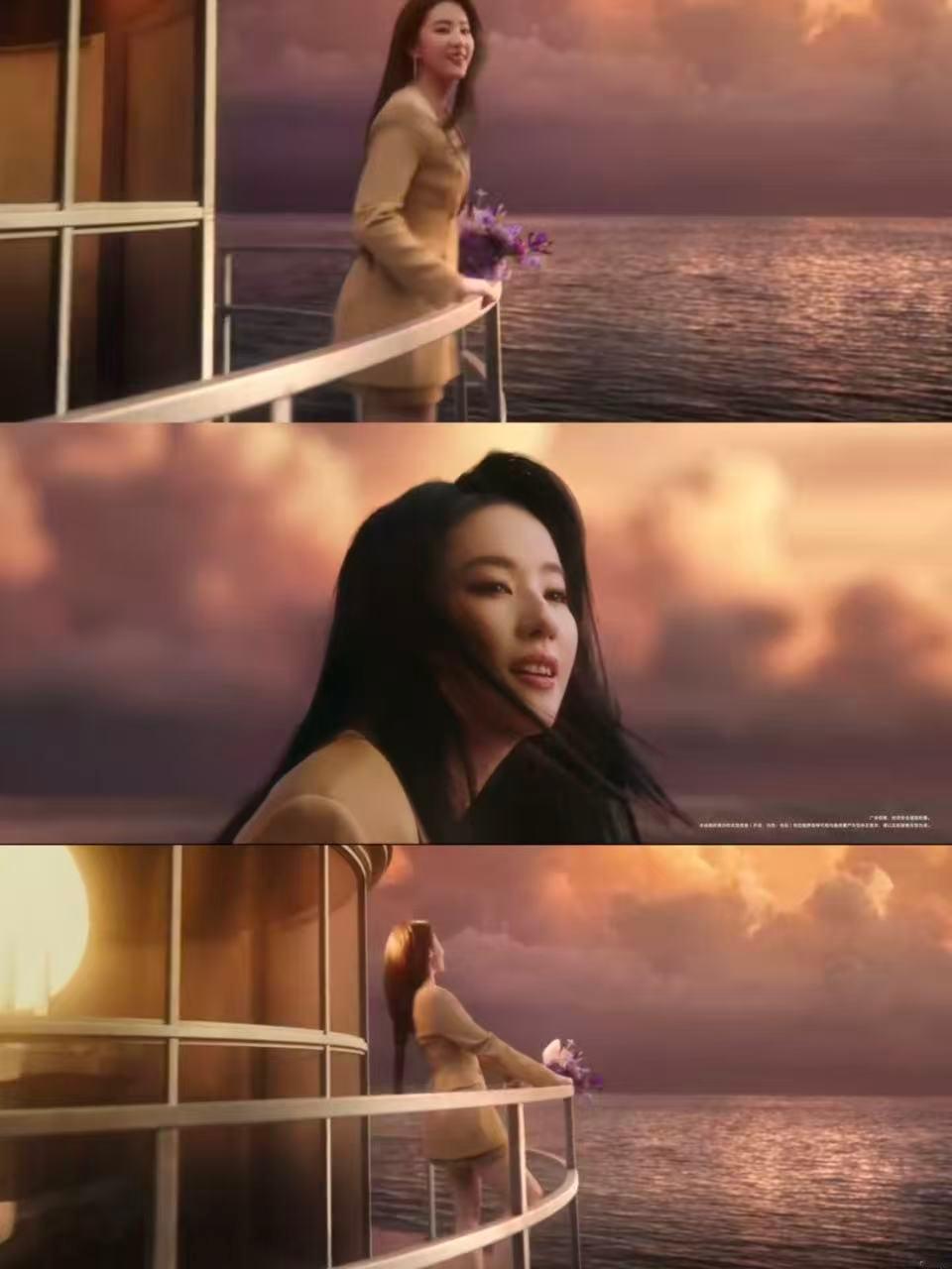 刘亦菲享受独处晚霞下的刘亦菲 晚霞下的刘亦菲 ​​​